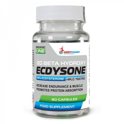 Тестобустер WestPharm Ecdysone 100 мг 60 капсул