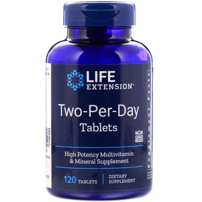 Витамины Life Extension Two-Per-Day 120 таблеток