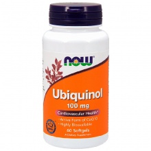 Антиоксидант NOW Ubiquinol 100 мг 60 капсул
