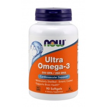 Антиоксидант NOW Ultra Omega 3 500 EPA/250 DHA 90 капсул