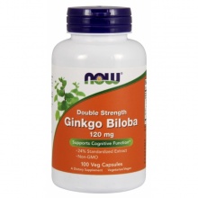 Антиоксидант NOW Ginkgo Biloba Plus 120 мг 100 капсул