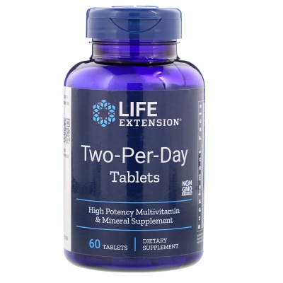 Витамины Life Extension Two-Per-Day 60 таблеток