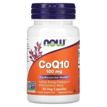 Антиоксидант NOW CoQ10 100 мг 30 капсул