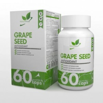 Антиоксидант NaturalSupp Экстракт виноградных косточек  60 капсул