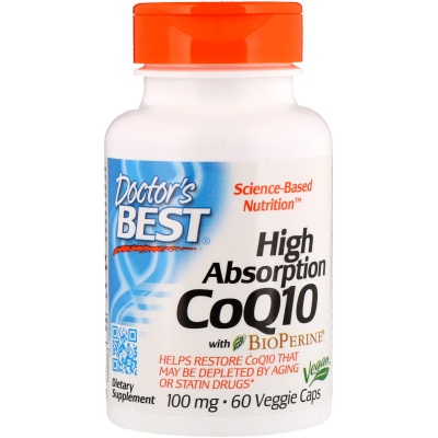 Антиоксидант Doctor's Best CoQ10 с BioPerine 100 мг 60 капсул