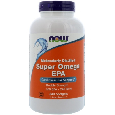 Антиоксидант NOW Super Omega EPA 240 капсул
