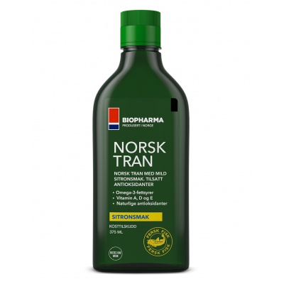 Антиоксидант Biopharma Norsk Tran Omega-3 375мл
