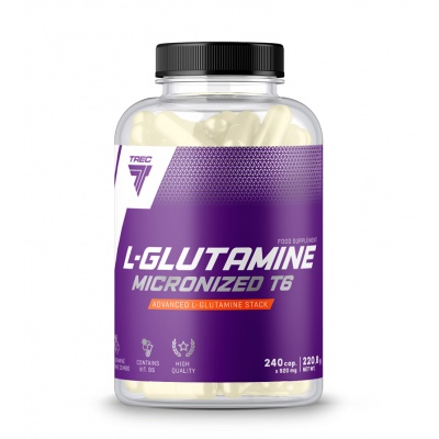 Глютамин Trec Nutrition L-glutamine Micronized T6 240 капсул