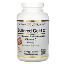 Витамины California Gold Nutrition Buffered Gold C 750 мг 240 капсул