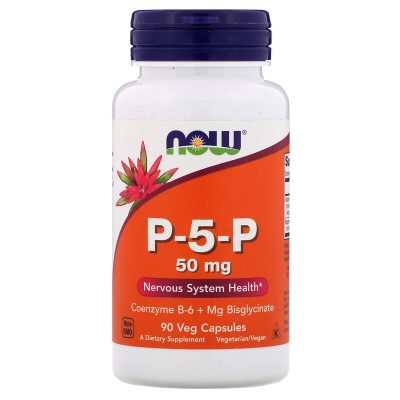 Витамины NOW P-5-P 50 90 капсул