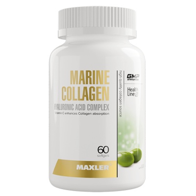 Коллаген Maxler 100% Сollagen Hyaluronic Acid 60 капсул