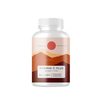 Витамины ELEMENTICA VITAMIN C + RUTIN 60 капсул