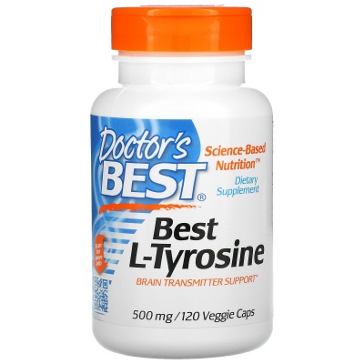 Аминокислота Doctor’s Best L-тирозин 500 мг 120 капсул
