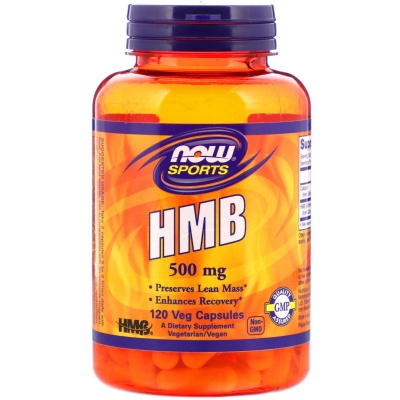 Аминокислота NOW HMB 500 мг 120 капсул