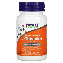 Аминокислота NOW L-Theanine 200 мг 60 капсул