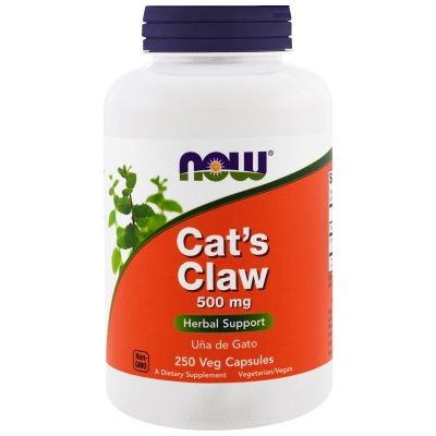 Антиоксидант NOW Cat's Claw 500 мг 250 капсул