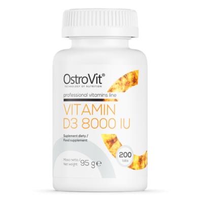 Витамины OstroVit Vitamin D3 8000 IU 200 таблеток