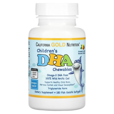 Антиоксидант California Gold Nutrition Kids DHA Chewables 180 капсул