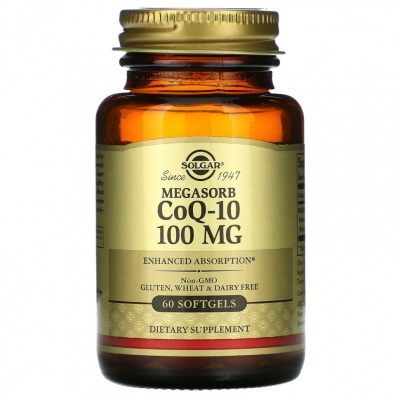 Антиоксидант Solgar Megasorb CoQ-10 100 мг 60 капсул