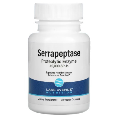 Специальный препарат Lake Avenue Nutrition серрапептаза 40000 SPU 30 капсул