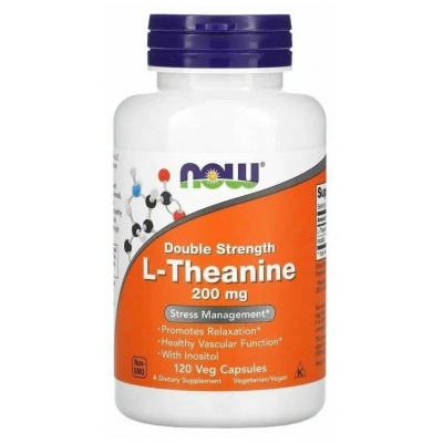 Аминокислота NOW L-Theanine 120 капсул