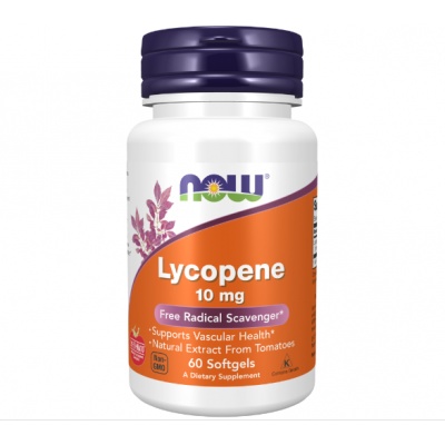 Антиоксидант NOW Lycopene 10 мг 60 капсул