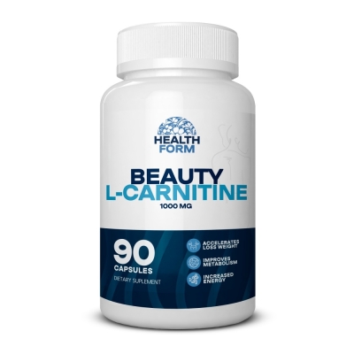 Л-карнитин Health Form L-carnitine L-tartrate 90 капсул