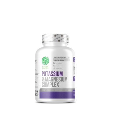 Витамины Nature Foods Magnesium complex Potassium 120 капсул