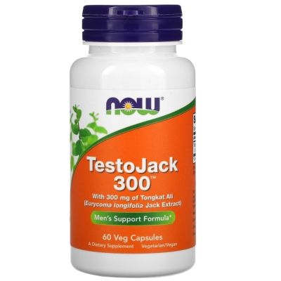 Тестобустер NOW TestoJack 300 60 капсул
