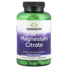 Витамины Swanson Magnesium Citrate 112 мг 240 таблеток