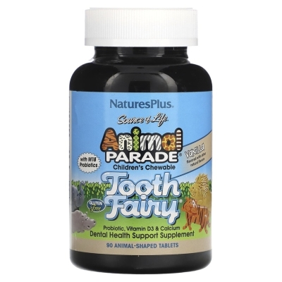 Витамины Natures Plus Animal Parade Tooth Fairy 90 жевательных таблеток