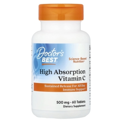 Витамины Doctor's Best Hi Absorption Vitamin C 500 мг 60 таблеток