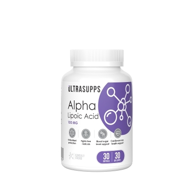 Антиоксидант UltraSupps Alpha Lipoic Acid 30 капсул