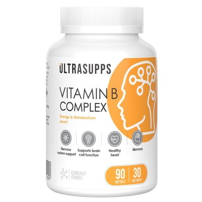 Витамины UltraSupps B Complex 90 капсул