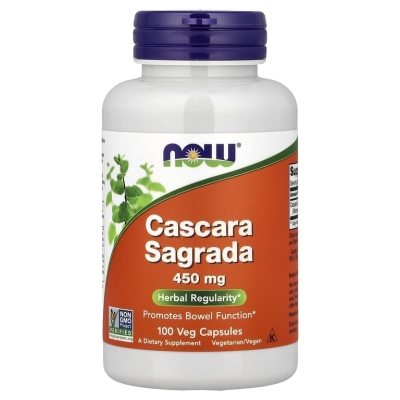 Специальный препарат NOW Cascara Sagrada 450 мг 100 капсул