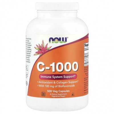Витамины NOW Vitamin C-1000 500 капсул