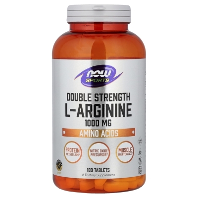 Аминокислота NOW Arginine 1000 мг 180 таблеток