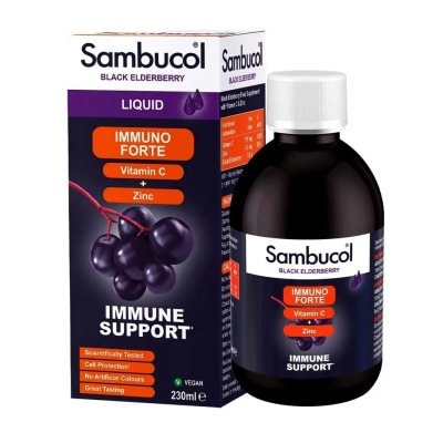 Витамины Sambucol Immuno Forte + Vitamin C + Zinc 230 мл